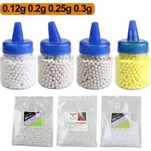 1000pcs/lot Airsoft Pellets BB Gun Strikeball BBs Quick Speedloader Combat Magazine 0.12g 0.2g 0.25g 0.3g BB Balls