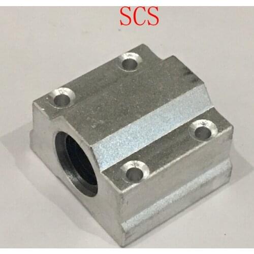 SCS13UU SCS16UU SCS20UU SCS25UU Aluminium Block CNC 3D Printer Shaft Rod Router Unit Bushing Linear Motion Ball Slide Bearing