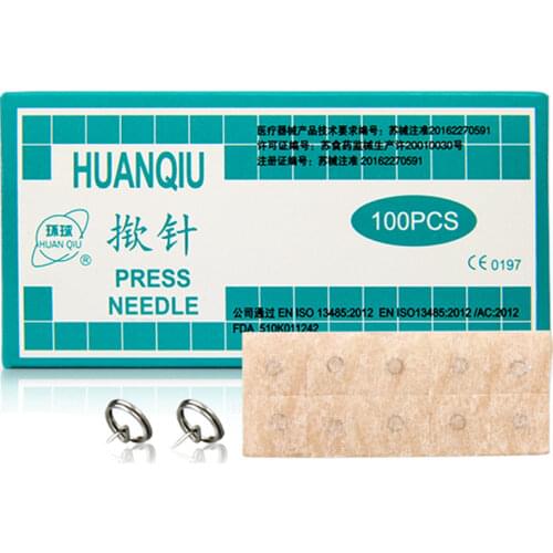 Sterile huanqiu ear acupuncture needle press needle auricular acupuncture needles 0.25*1.3mm of press needle