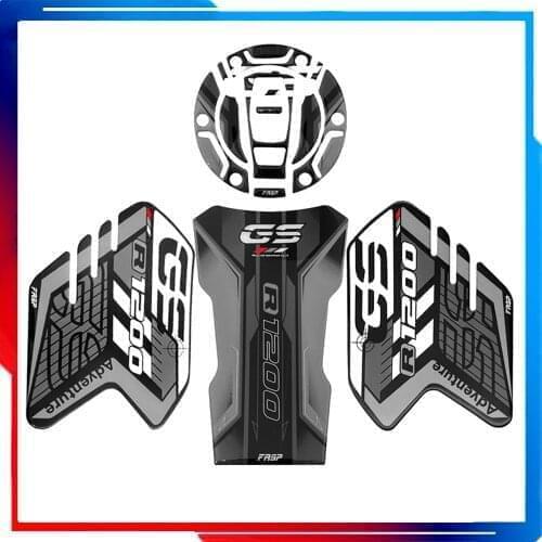 For BMW motorcycle sticker accessories R1200GS GS R1200 fuel tank sticker fish bone sticker racing anti-skid modification kit