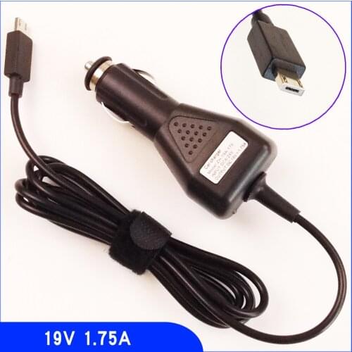 19V 1.75A Laptop DC Car Power Adapter Charger For ASUS Eeebook X205 X205T X205TA E202 E202SA E202SA3050 E205SA