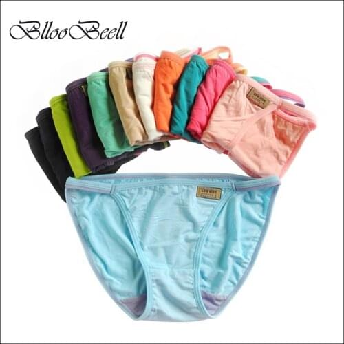 BllooBeell 6pieces Womens Sexy Underwear String Panties Low Waist Women Briefs Thongs Sexy Lingerie Everyday Underwear Soft
