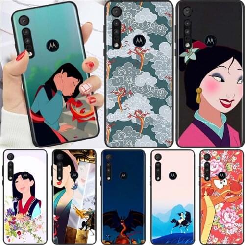 Anime cartoon Mulan For Motorola G9 G8 G Edge One E7 E6 S 2020 E6i Power Lite Marco Hyper Fusion Plus Play Phone Case