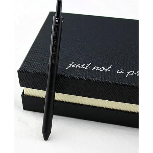 Free Shipping Full metal multi-function pen automatic pencil color ball pen to learn office supplies with Gift Box