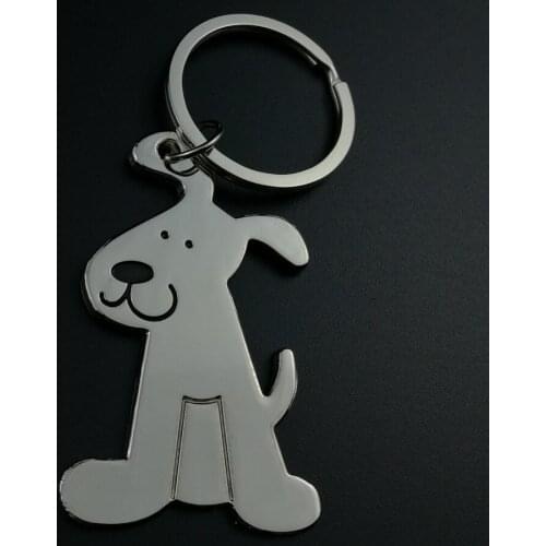 10PCS Cute Animal Dog Keychain Charm Unisex Car Key Ring Holder Alloy Keyfobs For Key Bag Keyring Creative Jewelry Gift J019