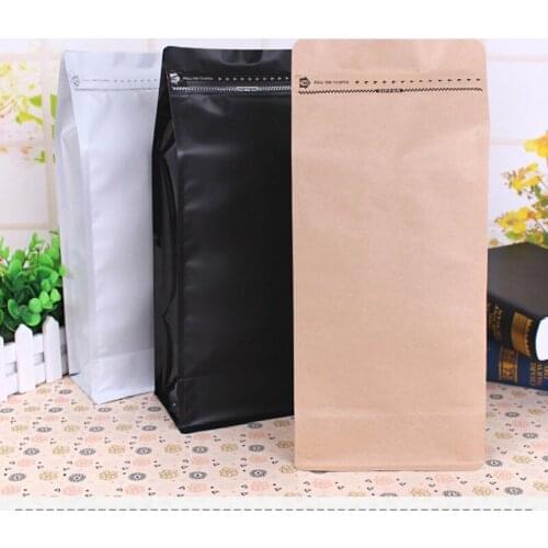 Ferimo 10pcs 14.5x33.5x10cm(5.7x13.1x3.9in) 1kg coffee packaging storage bags zip lock eight seal bag aluminum foil package