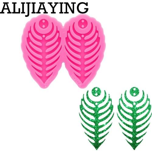 DY0664 Glossy Peacock Feather Earrings Silicone Mold Circle Resin Pendant Mould for Epoxy Jewelry Making DIY Crafts