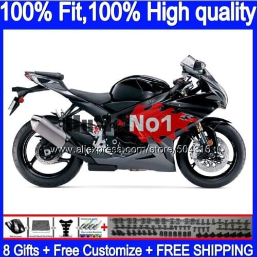 Injection For SUZUKI GSXR 750 600 GSXR750 K11 18MC.52 GSXR600 2011 2012 2013 2014 2015 2016 11 12 13 14 15 Gloss black Fairing