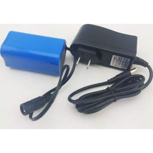 Colaier 8.4v 6400mah battery pack belt bicycle headlights battery+charger + free shoping