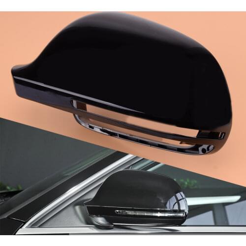 8T0 857 527 4F0 857 527 Left Side Wing Rearview Mirror Cover Cap Casing Fit for AUDI A3 A4 B8 A5 A6 A8 S8 Q3 Without Side Assist