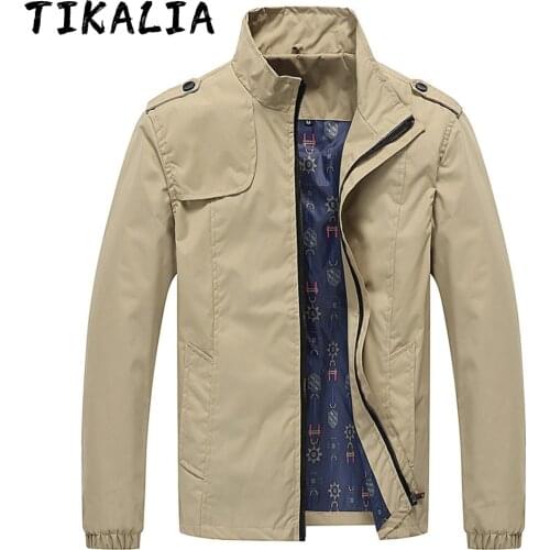 2021 New Casual Jacket Men Spring Jacket Stand Collar Streetwear Men Lightweight Autumn Jacket 5 Colors Available Zipper Coat