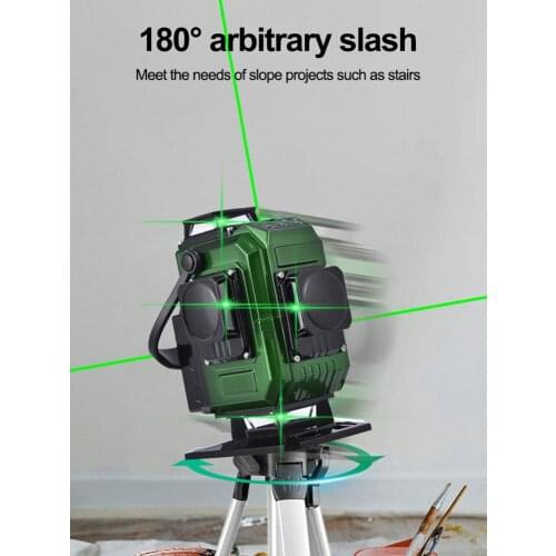 High-quality 16 Line laser level Infrared Strong Light Remote Control + Lifting Platform + 8000 Mah Battery Measuring Instrument