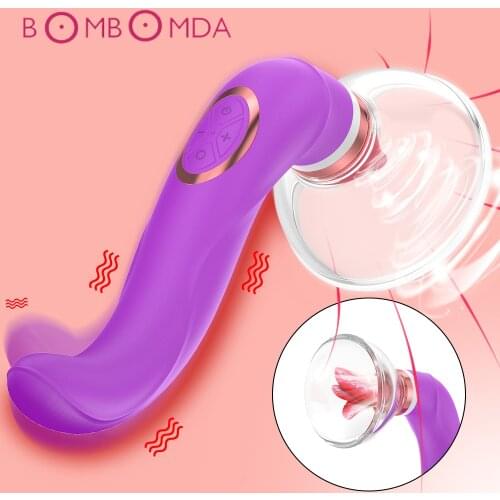 Pussy Licking Toys For Women Sucking Vibrator Sex Licking Machine Blowjob Tongue Vibrating Nipple Sucking Clitoris Stimulator