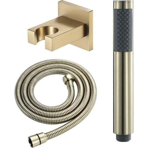 Upright Handheld Sprayer Set Kit Copper Hand Faucet For Bathroom Hand Sprayer Shower Head Self Cleaning With Shower Seat