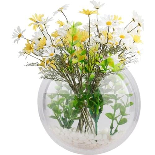 Wall Mounted Fish Tank Pet Supplies Acrylic Home Decoration Transparent Aquatic Plant Vase Hanging Fish Tank