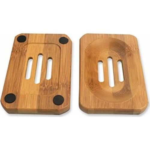 Natural Bamboo Wood Soap Rack Wooden Soap Case Holder Tray Dish Storage Plate Box Container For Bath Shower Bathroom LX2010