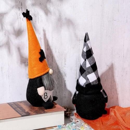 Gnome Plush Doll Halloween Decor Handmade Elf Scandinavian Autumn Tomte For Thanksgiving Home Offices Cafes Bars Shop Decoration