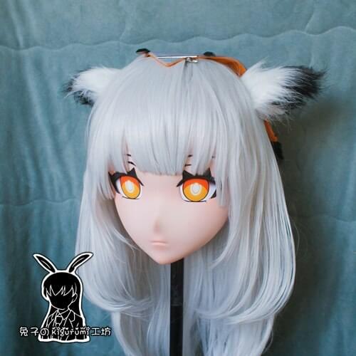 RB294)Handmade Female/Girl Resin 3/4 Head Japanese Cartoon Character Ptilopsis Cosplay Kigurumi Mask Crossdress Doll Mask