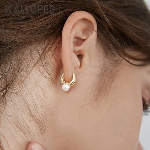 Scalloped Dangle Earrings