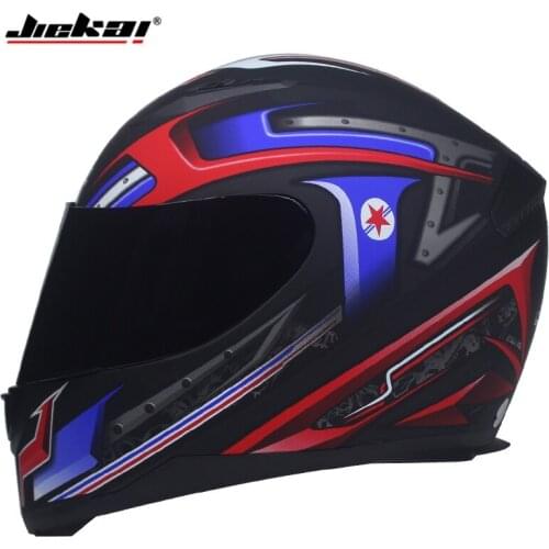 New JIEKAI DOT Full Face Motorcycle Helmet Neck Scarf 7 Color Fashion Quick Release Helmet Matte Black Red M L XL casco motohelm