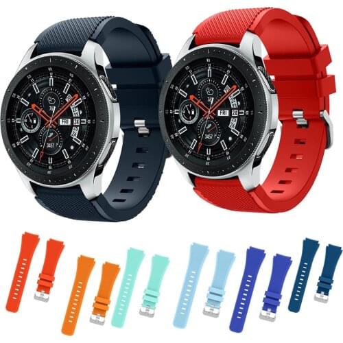 22mm Silicone Band For Samsung Galaxy Watch 46mm / Gear S3 Frontier / Huawei Watch GT GT2 46mm/Huami Amazfit GTR 47mm Strap Belt