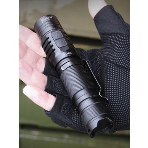 Mini Led Flashlight Pocket Clip Aluminum Alloy Black Flashlights Adjustable Hard Light Camping Lanterna Portable Lighting EB50SD