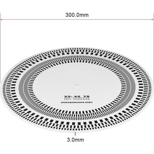Tachometer New LP Vinyl Record Turntable Phono Tachometers Calibration Strobe Disc Stroboscope Mat 33 45 78 RPM 1PC