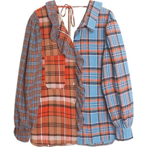 Женские рубашки с рюшами VSUE China At AliExpress