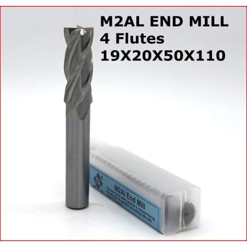 19*20*50*110 of 4 flutes HSS end mill for CNC milling machine tool mills cutter