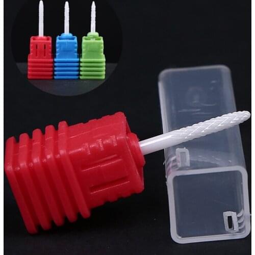 2 PCS / Lots Ceramic Nail Drill Bit Shank size 3/32" Nail Art Accessoires Tool Remove Nail Polish