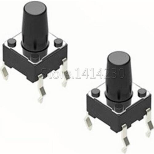 20Pcs 6x6mm Panel PCB Momentary Tactile Tact Mini Push Button Switch DIP 4pin 6x6x9.5MM 6*6*9.5MM