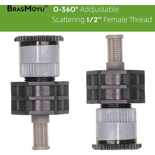 30-100PCS 1/2'' Female Scattering Nozzle Pop-up Sprinkler Adjustable 0-360 Degrees Durable Nozzle Garden Irrigation Water Saving
