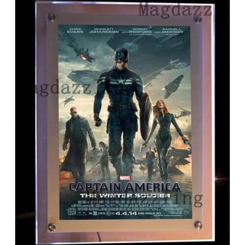 4PCS A1 Cinematic Acrylic Frame LED Advertising Light Box,Frameless LED Movie Poster Frame,Restaurant LED Menu Boards
