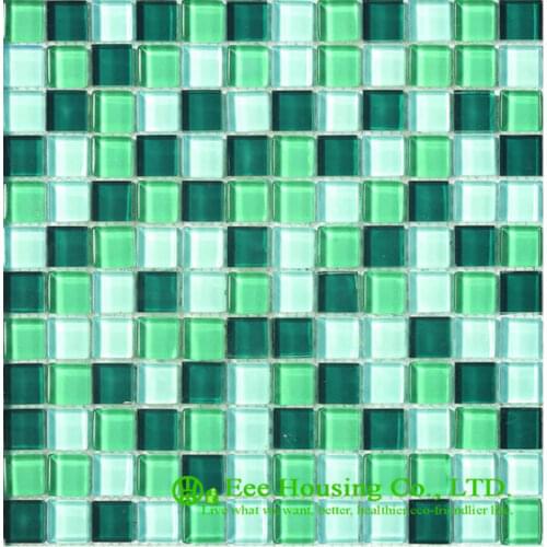 Anti-dust 300mm*300mm Glass Crystal Mosaic Tile for House Decoration,Fade resisitance