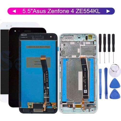Free Shipping For Asus Zenfone 4 ZE554KL Digitizer Touch Screen Lcd Display Assembly Repair Part