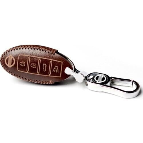 For Nissan & INFINITI Leather keyless entry system remote Control Smart key