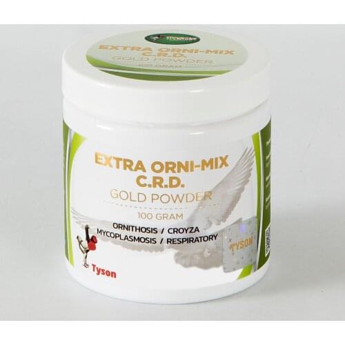 EXTRA ORNI- MIX 100 Gr ORNITHOSIS- CROYZA- MYCOPLASMOSIS- RESPIRATORY / TREATMENT PRODUCT / PIGEON, BUDGIES, BIRDS