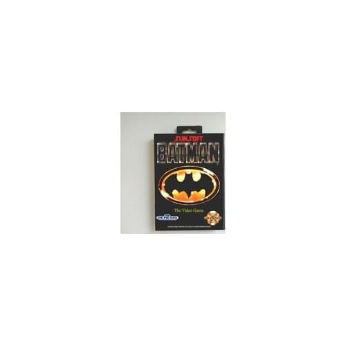 Batmans The Video Game - USA Cover With Retail Box 16 Bit MD Game Card for Sega Megadrive Genesis Video Game Console