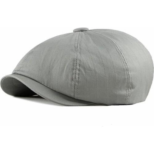 2021 Cotton Spring Summer fashion joker solid color Newsboy Caps Flat Peaked Cap Men and Women Painter Beret Hats 79