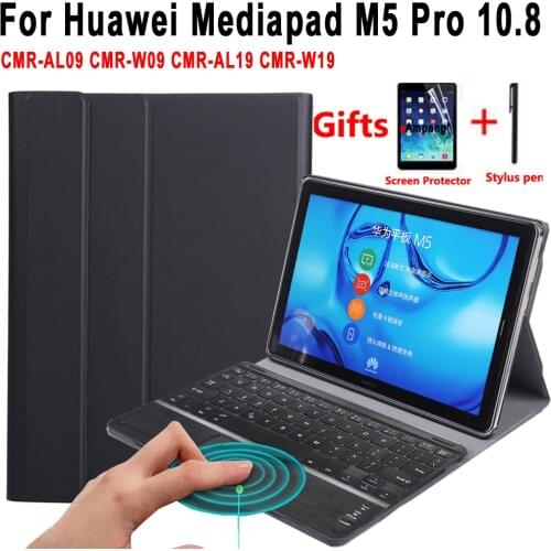 Case for Huawei Mediapad M5 10 Pro 10.8 CMR-AL09 CMR-W09 CMR-AL19 CMR-W19 Touchpad Keyboard Detachable Trackpad Leather Cover