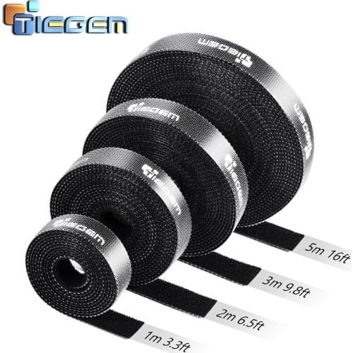 Reusable Fastening Nylon Cable Ties, Wire Management for Tablet Laptop PC TV Home Office Electronics Wire and Data Centers