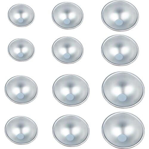 12 Piece Set Bathroom Kitchen 3D Bath Salt Mold Xuemei Niang Half Circle Mold/Pudding Cake Pastry Mold Pot Tin Baking