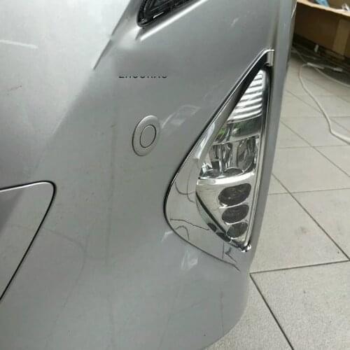 For Toyota Prius 2016 2017 2018 ABS Chrome Front Foglight Cover Strip Car-Styling Head Fog Lamp Hoods Eyebrow Protector Trims