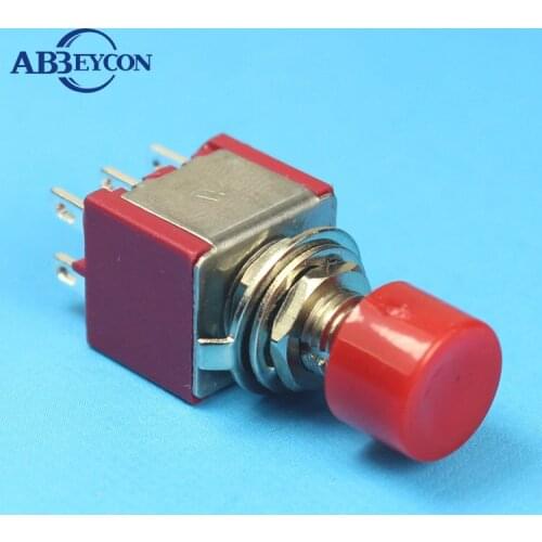 NS203 DS-623 CE ROHS IP40 6 PIN push button red Momentary ON-(ON) 6mm small push button switch