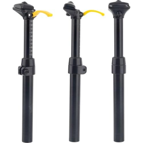 Mountain Bike Lift Hydraulic Suspension bicycle Seat Post Aluminum 30.9 31.6mm Shock Absorber Seatpost Manual Control