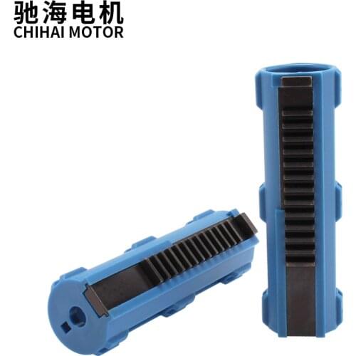 Chihai Motor 13 Teeth Piston Blue Fibre Reinforced Full Steel Nylon for M4 AK G36 MP5 Airsoft AEG Gearbox Ver. 2/3 Paintball