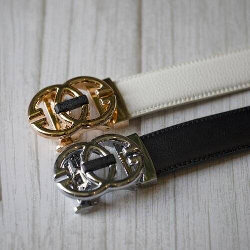 Luxury Designer G Belts Men High Quality Male Women Genuine Real Leather Double G Automatic Buckle Dress Strap H Belt for Jeans