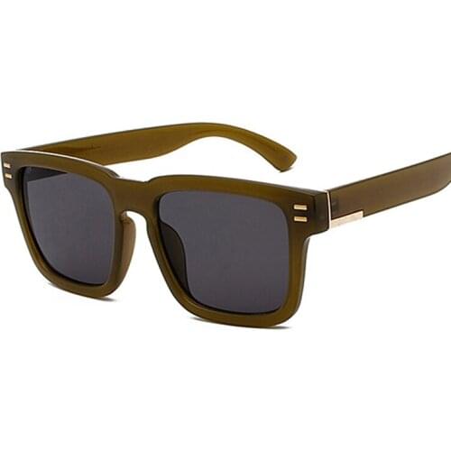 Vintage Black Square Sunglasses Women Men Luxury Brand Designer Sun Glasses Male Female Retro Mirror Fashion Oculos De Sol UV400