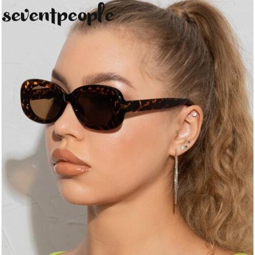 Fashion Candy Color Small Oval Sunglasses Women 2021 Luxury Brand Designer Trendy Round Sun Glasses For Men Gafas De Sol Mujer