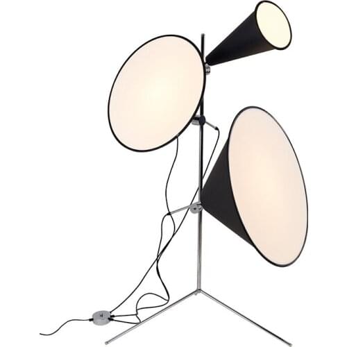 Modern Aluminum Horn LED Light Floor lamp Black Camera Home Living Room Dining Room Decoration Standing Lamp FA014